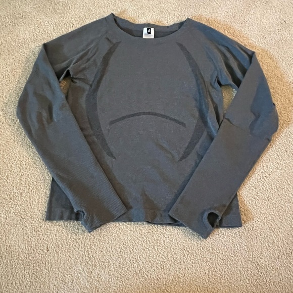 P’tula Reenergize Seamless Full Length Shirt - Heathered Charcoal - Picture 3 of 11